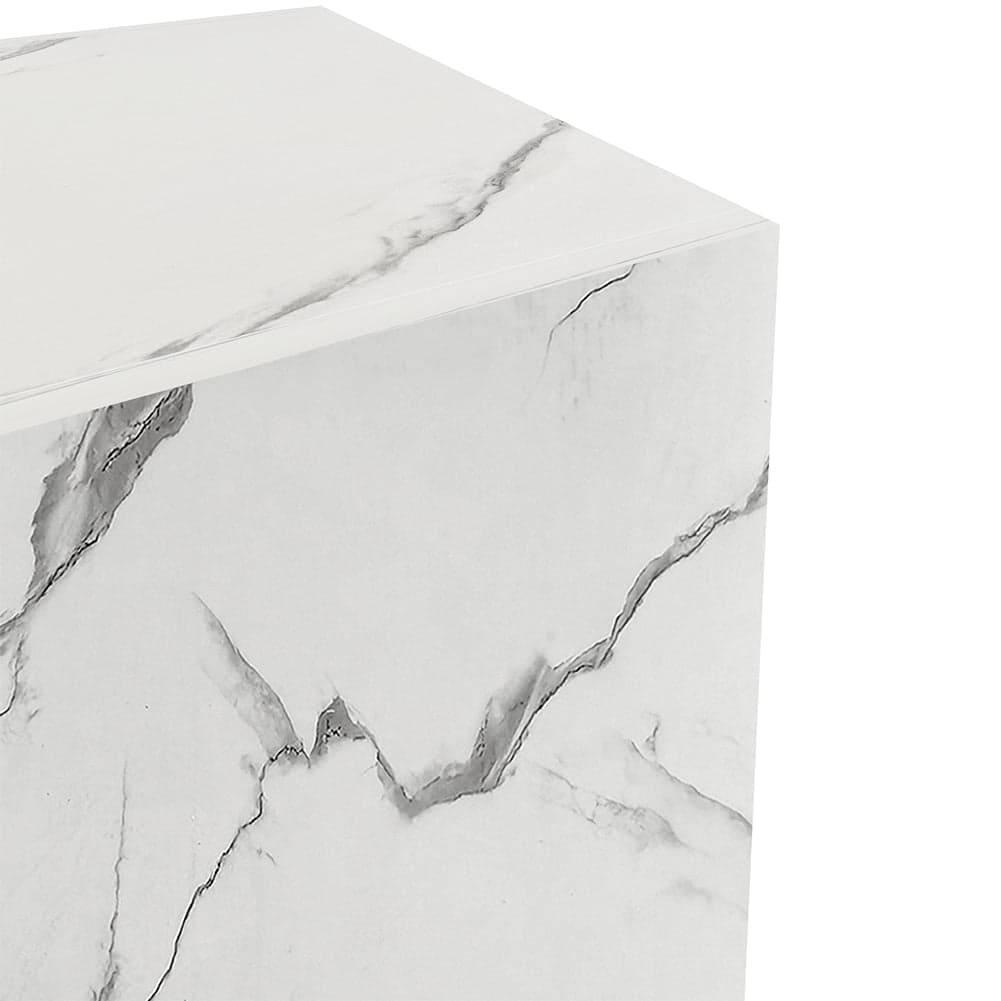 Pensile da Cucina Armadio Sospeso da Parete Design Minimal Bianco Effetto Marmo in Mobili a muro Esplodia - Napoli, commercioVirtuoso.it