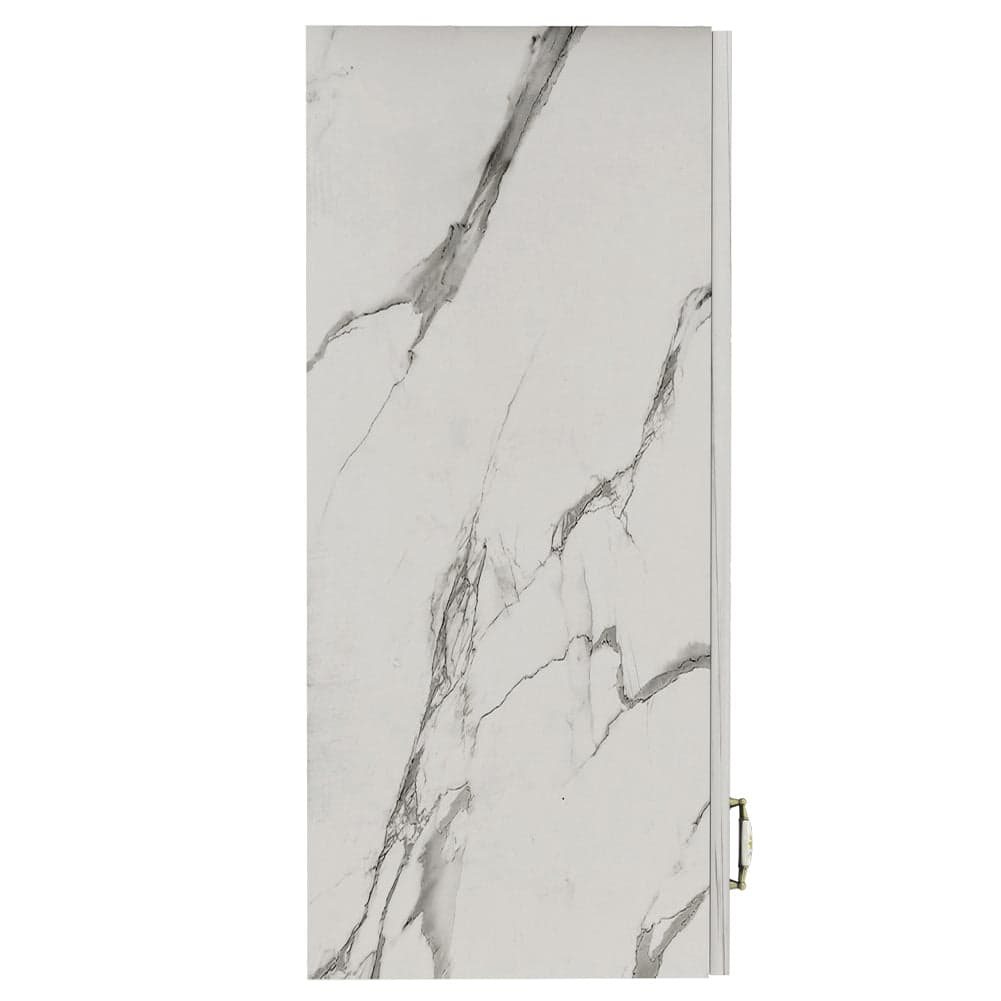 Pensile da Cucina Armadio Sospeso con Vetro da Parete Bianco Effetto Marmo in Mobili a muro Esplodia - Napoli, commercioVirtuoso.it