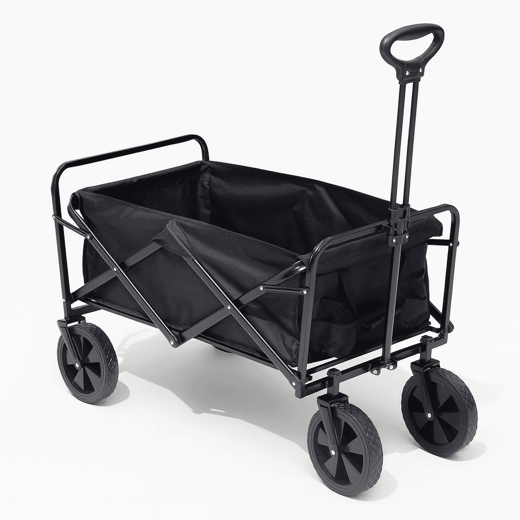 Carrello Pieghevole in Tessuto Oxford con 4Ruote in Gomma e Telaio in Acciaio Nero in Carrelli e vagoni Danyx - Casoria, commercioVirtuoso.it