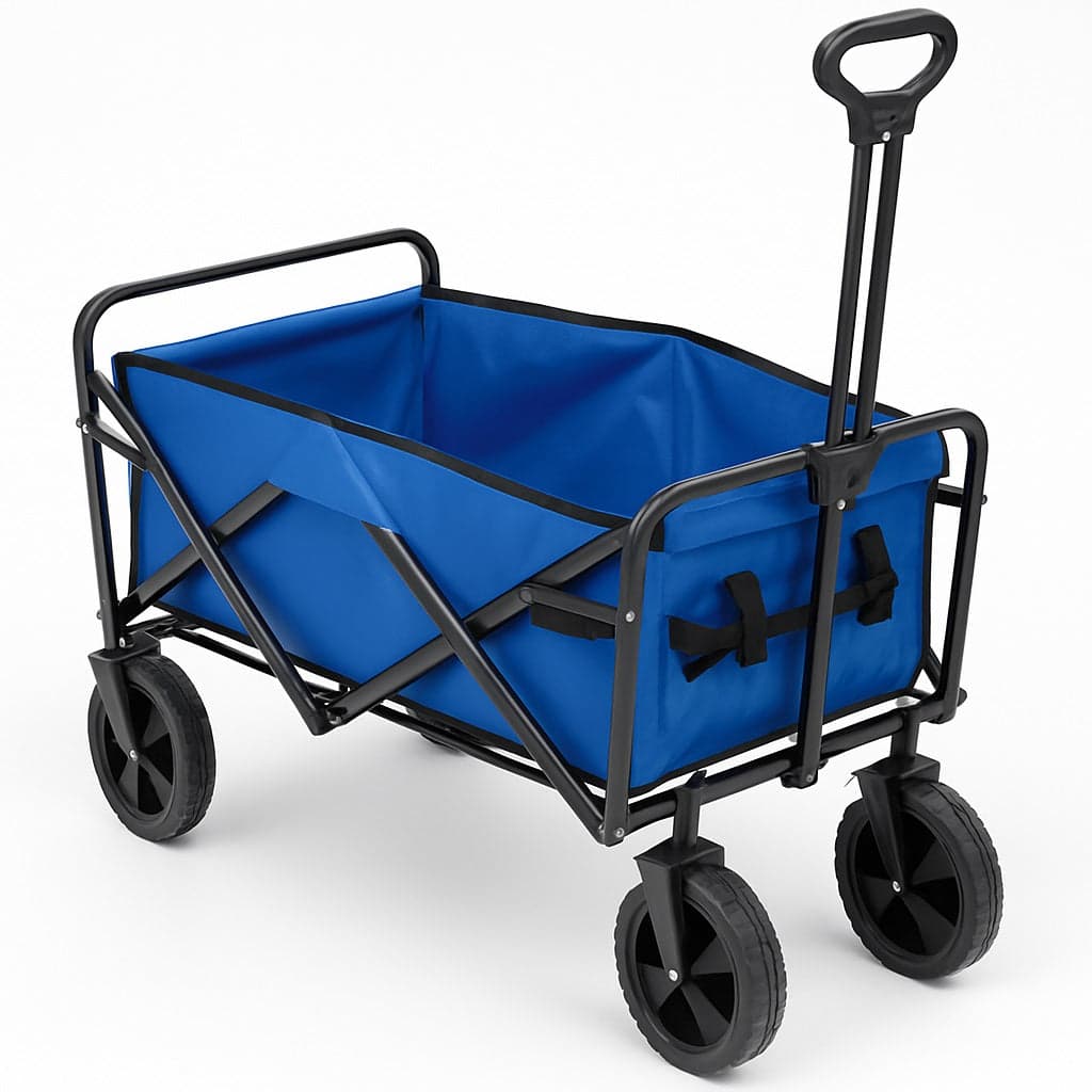 Carrello Pieghevole in Tessuto Oxford con 4Ruote in Gomma e Telaio in Acciaio Blu in Carrelli e vagoni Danyx - Casoria, commercioVirtuoso.it