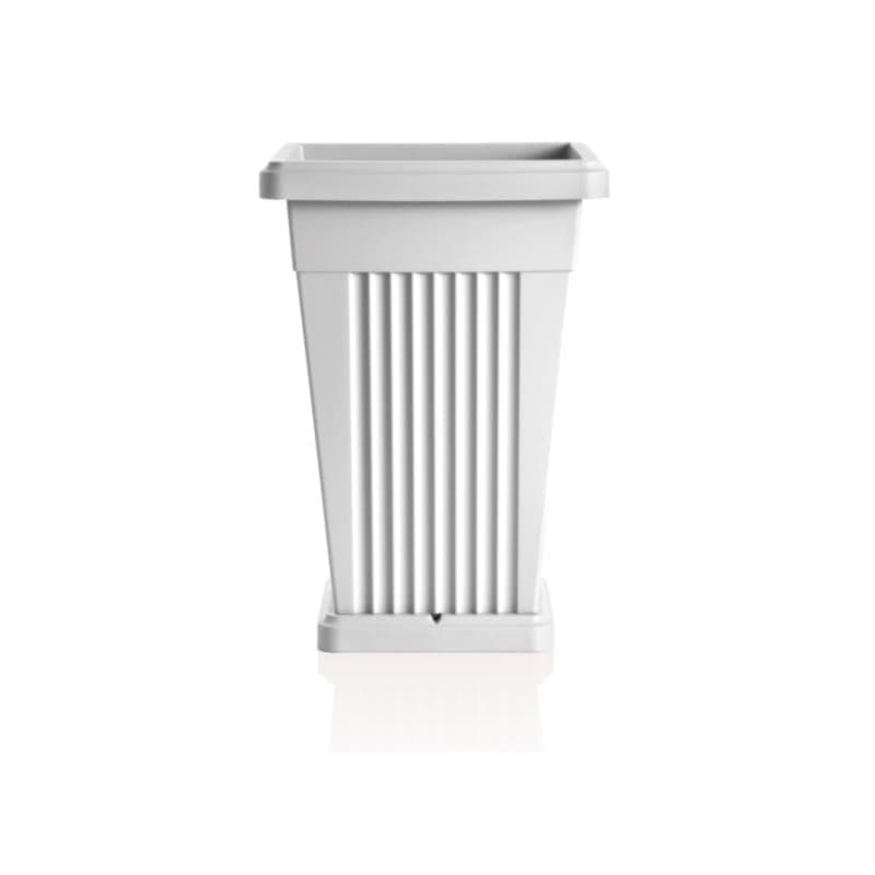 VASO 'PIRAMIDE' cm 40 x 40 x h 59 Lt. 50 BIANCO DF 6125006 in prodotto EuroStore07 - Alatri, commercioVirtuoso.it