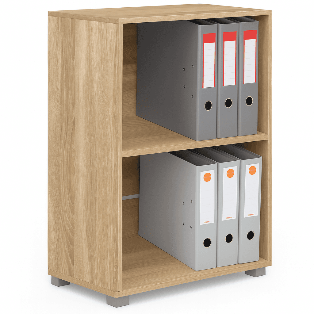 Libreria Mobiletto Scaffale 2 Ripiani Legno Nobilitato Naturale 60x31 H77cm Moderno in Librerie Danyx - Casoria, commercioVirtuoso.it