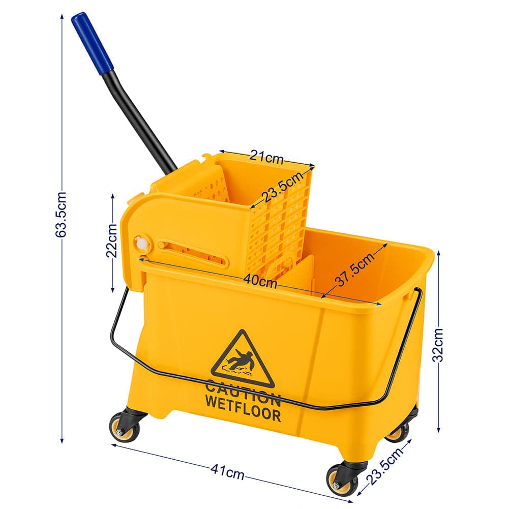 Carrello Pulizie Professionale Secchio Lavapavimenti 20 Lt per Mocio con Ruote in Carrelli per casalinghi Esplodia - Napoli, commercioVirtuoso.it