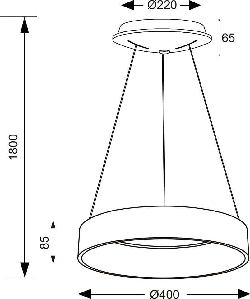 LAMPADA LED 30 W CCT PENDENTE CERCHIO LAMPADARIO MODERNO LUCE DIFFUSA 230V 40 CM in Lampade a sospensione Trade Shop italia - Napoli, commercioVirtuoso.it