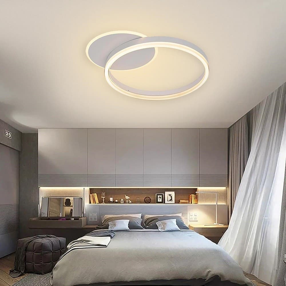 PLAFONIERA LED 51 W CCT DA 3000K A 6500K DIMMERABILE CERCHI LUCE SOFFITTO PARETE in Plafoniere Trade Shop italia - Napoli, commercioVirtuoso.it