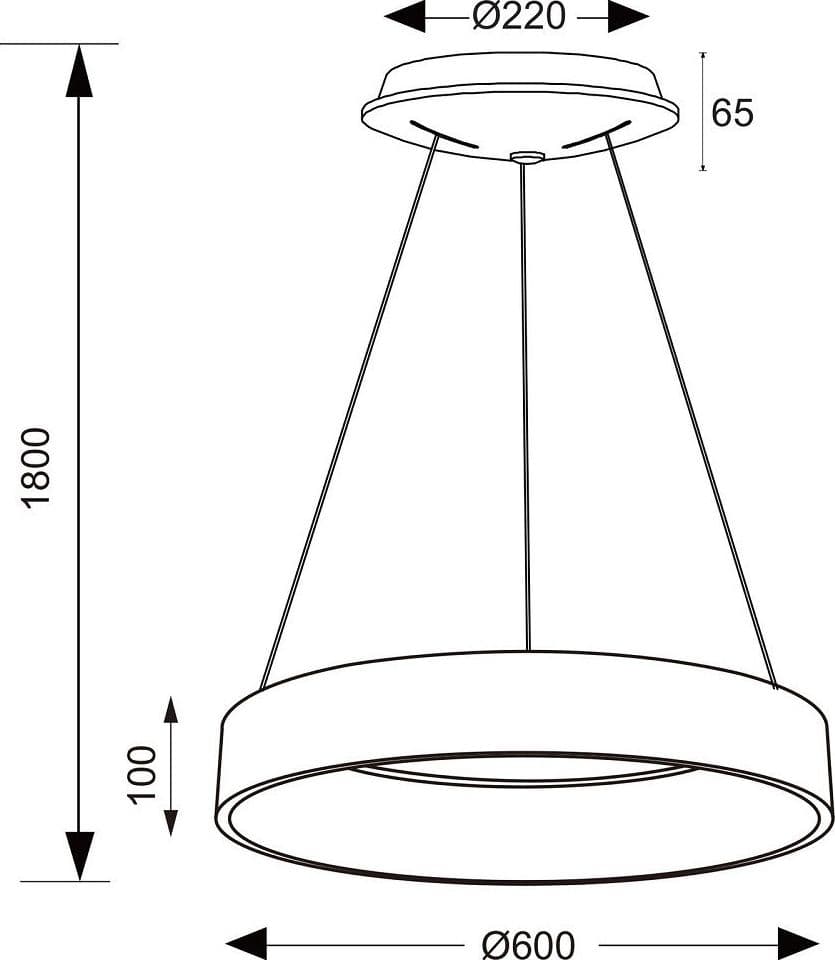LAMPADA LED 42 WATT CCT PENDENTE CERCHIO LAMPADARIO MODERNO LUCE DIFFUSA 60 CM in Lampade a sospensione Trade Shop italia - Napoli, commercioVirtuoso.it