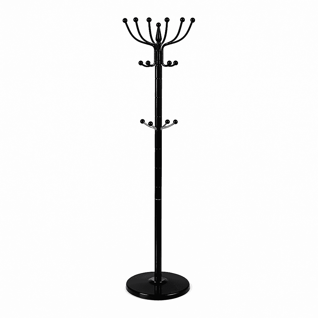 Appendi Abiti Autoportante base rotonda Con 16 Ganci Metallo 36x175 cm (Nero) in Appendiabiti Danyx - Casoria, commercioVirtuoso.it