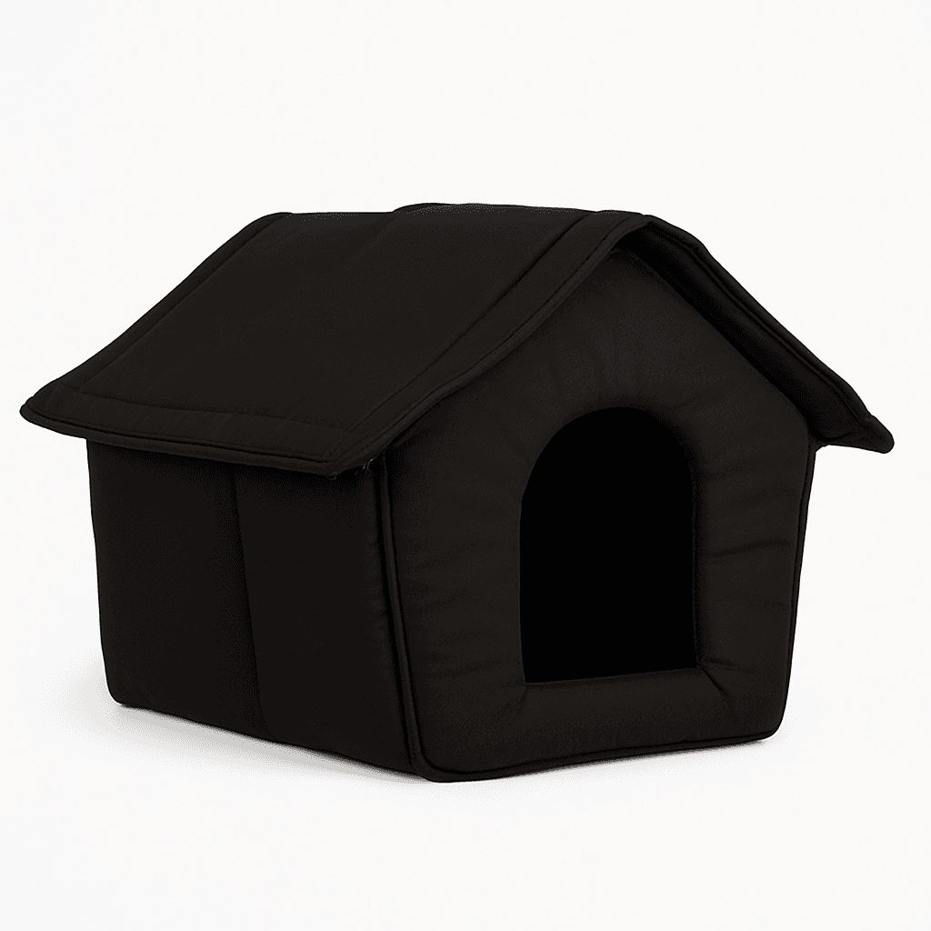 Casetta Pieghevole per Animali Domestici in Tessuto Nero 47x46x40cm Cani e Gatti in Casette per cani Danyx - Casoria, commercioVirtuoso.it