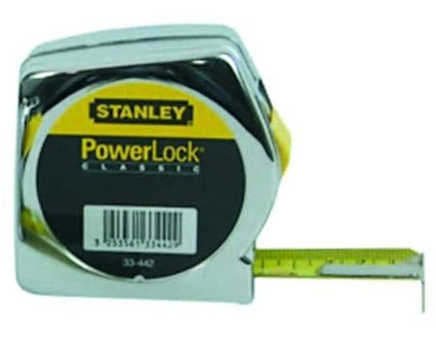 STANLEY FLESSOMETRO POWERLOCK mt.10 nastro mm.25h. FER-36184 in prodotto EuroStore07 - Alatri, commercioVirtuoso.it