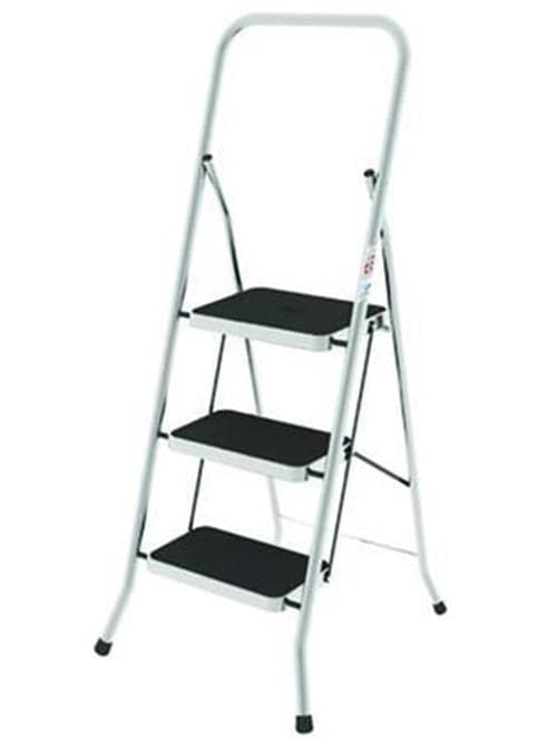 SGABELLO NEW SECURITY TUBOLARI ALLUMINIO GRADINI ACCIAIO 3 grad cm.38x26x75h. in prodotto EuroStore07 - Alatri, commercioVirtuoso.it