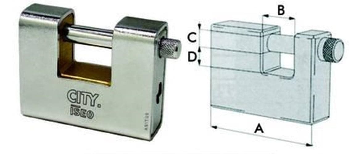 ISEO LUCCHETTO CORAZZATO A UNA BOCCA ADITUS CITY P049 mm.90 FERR 174923 in prodotto EuroStore07 - Alatri, commercioVirtuoso.it