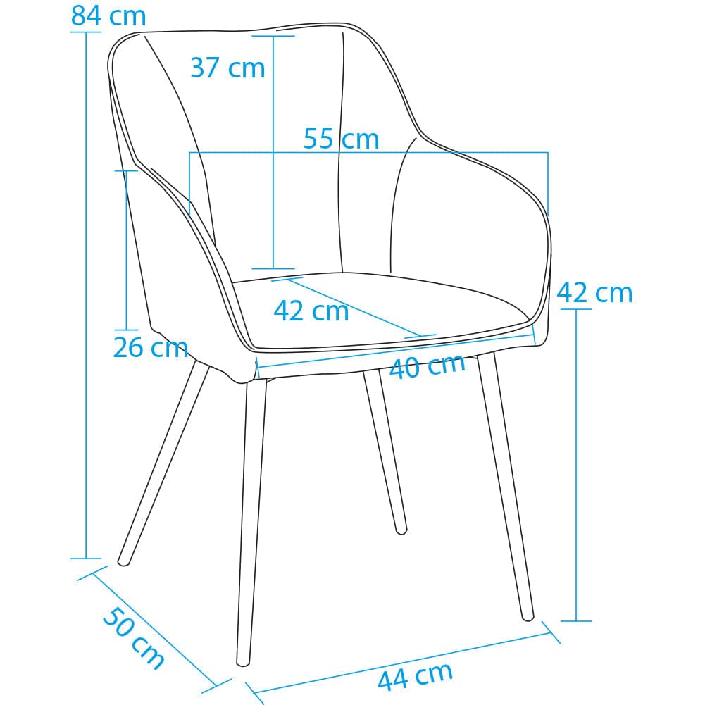 Poltrona Sedia Ergonomica Microfibra Effetto Scamosciato Piedi Metallo 55x50x84cm in Sedie da scrivania Esplodia - Napoli, commercioVirtuoso.it