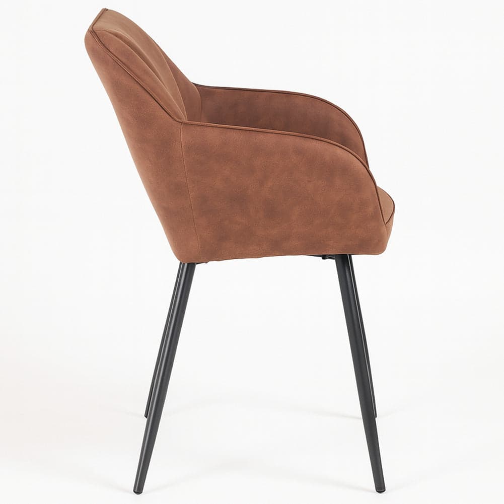 Poltrona Sedia Ergonomica Microfibra Effetto Scamosciato Piedi Metallo 55x50x84cm in Sedie da scrivania Esplodia - Napoli, commercioVirtuoso.it