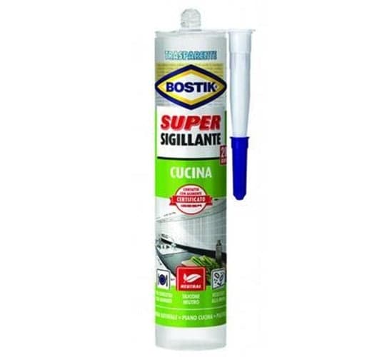 BOSTIK SILICONE SUPER SIGILLANTE CUCINA NEUTRO ml.300 - FER 386395 in prodotto EuroStore07 - Alatri, commercioVirtuoso.it