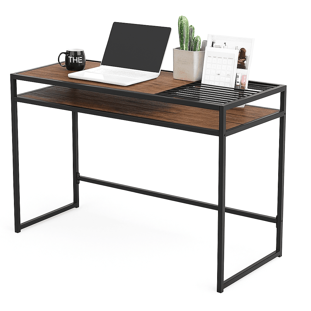 Scrivania Tavolo Consolle PC Legno e Metallo con Portadocumenti Casa Ufficio in Scrivanie Danyx - Casoria, commercioVirtuoso.it