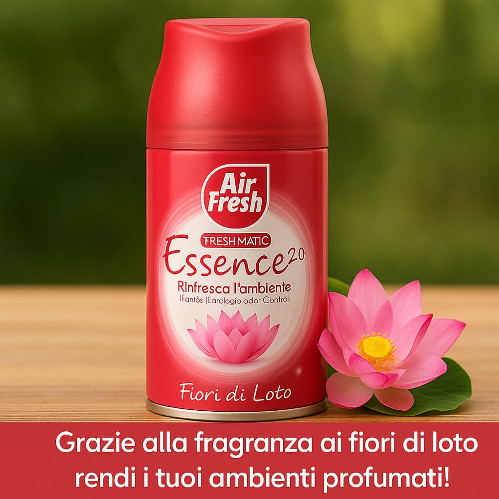 Air Fresh Deomatic Ricariche Profumatore Ambiente 6x250ml Spray Fiore di Loto Antiodore in Spray profumati per la stanza Danyx - Casoria, commercioVirtuoso.it