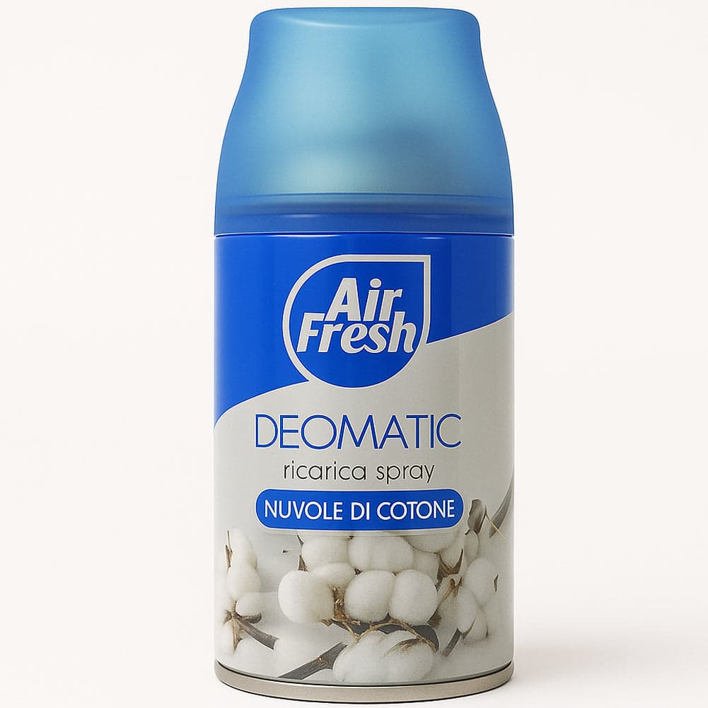 Air Fresh Deomatic Ricariche Profumatore Ambiente 6x250ml Spray Nuvola Cotone Antiodore in Spray profumati per la stanza Danyx - Casoria, commercioVirtuoso.it