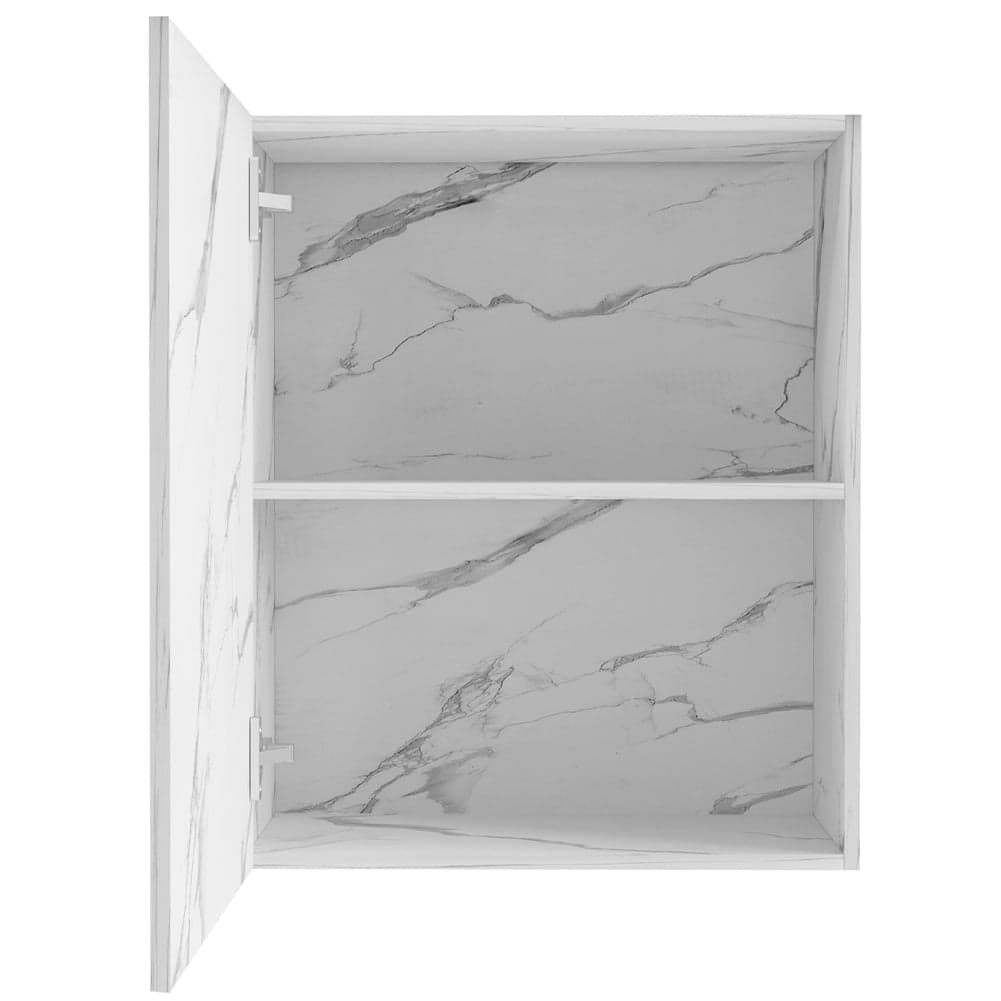 Mobile Cucina Pensile 1 Anta Componibile in Legno Colore Bianco Marmo 60x32 H72cm in Mobili a muro Danyx - Casoria, commercioVirtuoso.it
