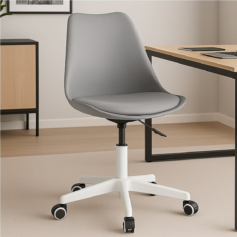 Sedia Ufficio Ergonomica Regolabile 4ruote Girevoli Design Moderno Grigio in Sedie da scrivania Danyx - Casoria, commercioVirtuoso.it