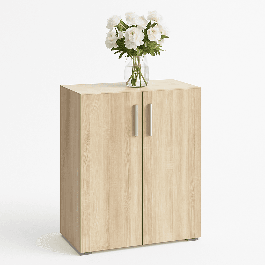 Madia Mobiletto Credenzina Legno 2Ante 2Ripiani Cucina Bagno Ufficio Salvaspazio in Credenze e buffet Danyx - Casoria, commercioVirtuoso.it