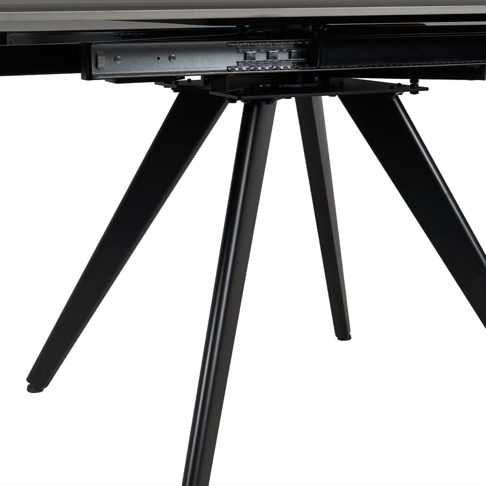 Tavolo Cucina Soggiorno Allungabile Rotante Piano Ceramica Nero 6-8 posti 140/180cm in Tavoli da sala da pranzo Danyx - Casoria, commercioVirtuoso.it