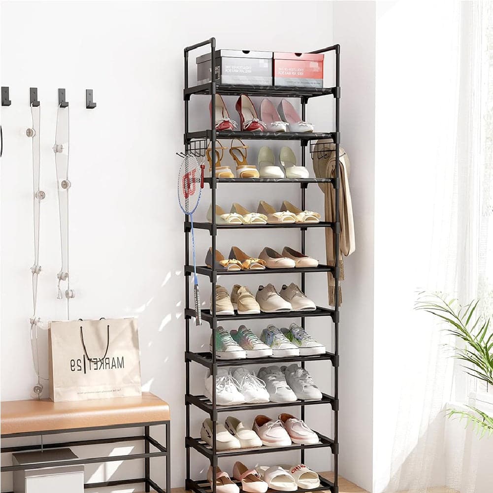 Scarpiera Modulabile 10Ripiani in Metallo Organizer Salvaspazio Scarpe Accessori in Scaffali portascarpe Danyx - Casoria, commercioVirtuoso.it