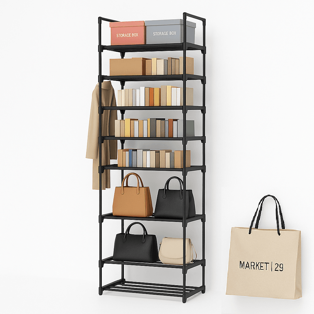 Scarpiera Modulabile 10Ripiani in Metallo Organizer Salvaspazio Scarpe Accessori in Scaffali portascarpe Danyx - Casoria, commercioVirtuoso.it