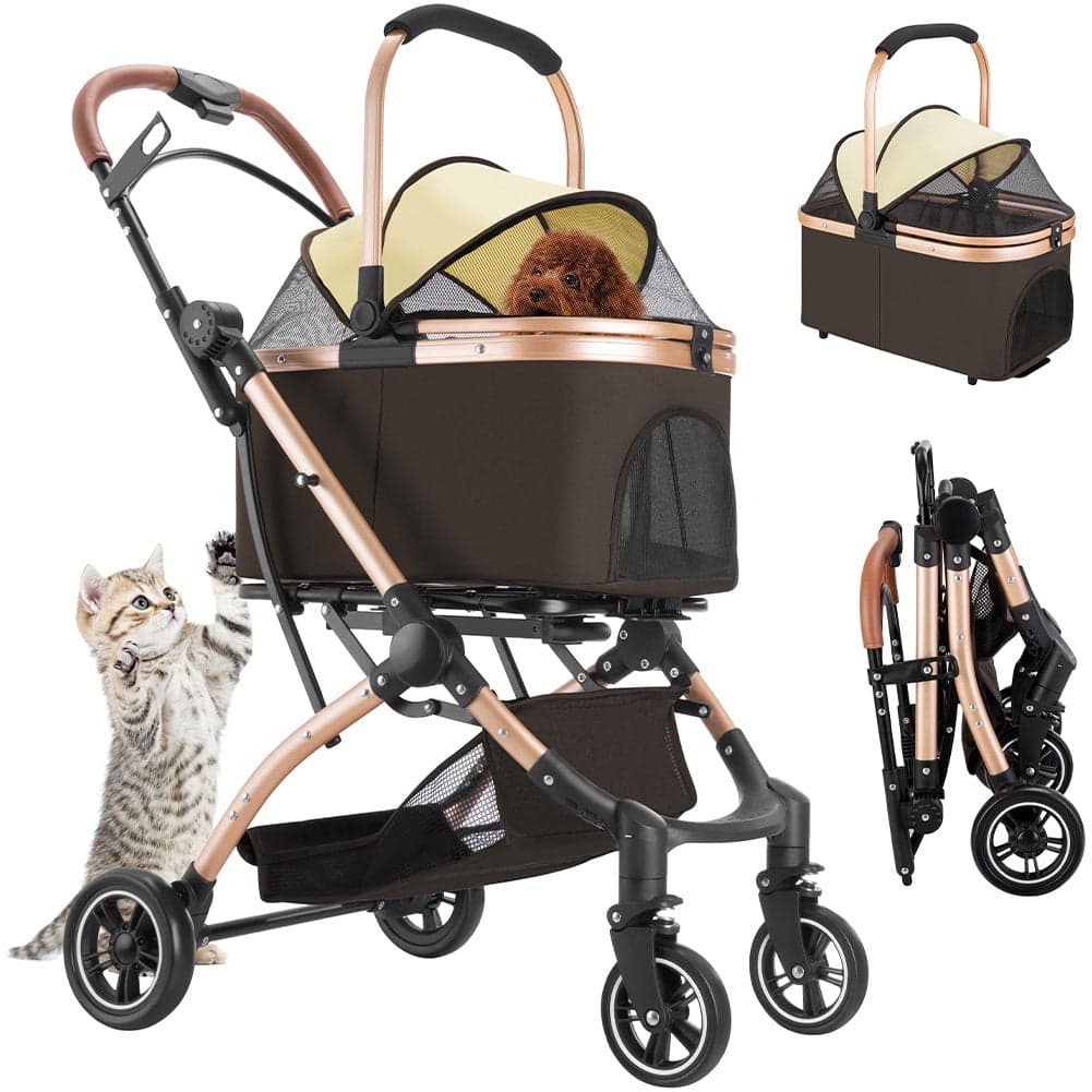 Passeggino Carrozzina 2in1 per Cani Gatti Trasportino Removibile Pieghevole 50kg in Passeggini Danyx - Casoria, commercioVirtuoso.it