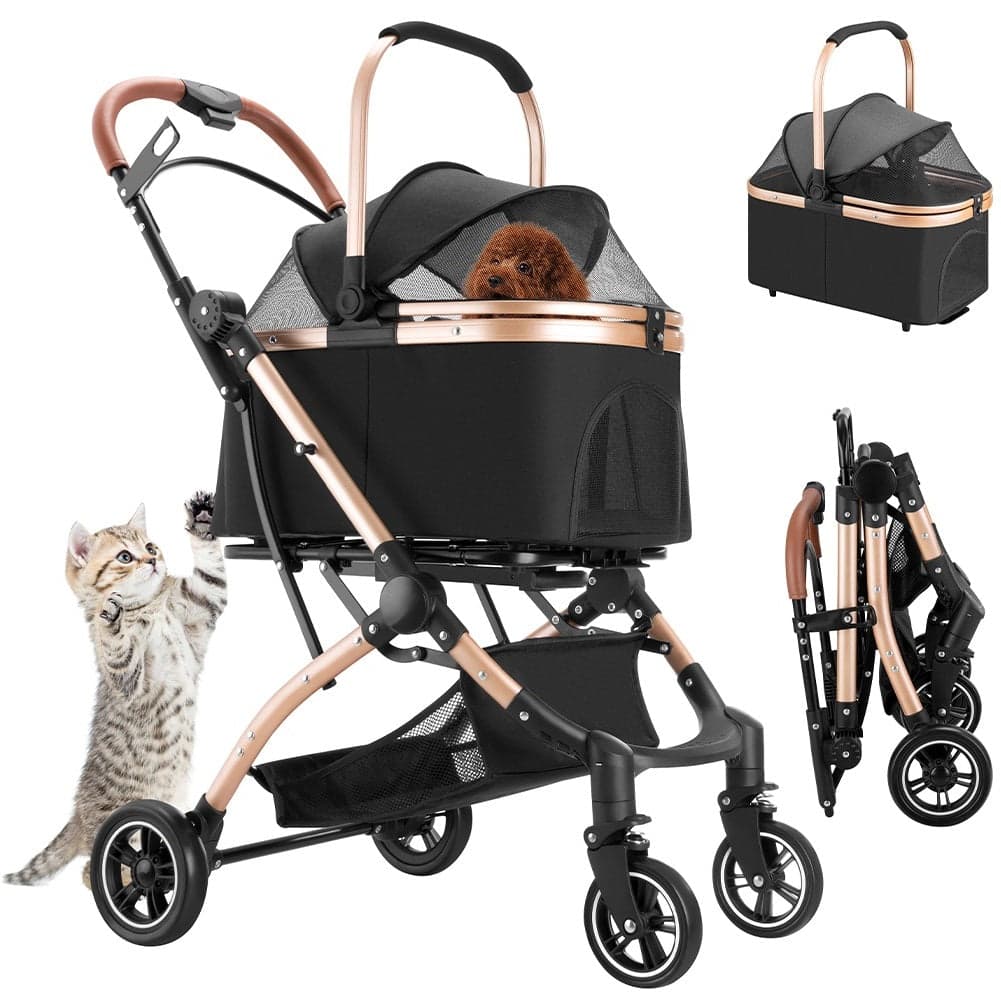 Passeggino Carrozzina 2in1 per Cani Gatti Trasportino Removibile Pieghevole 50kg in Passeggini Danyx - Casoria, commercioVirtuoso.it