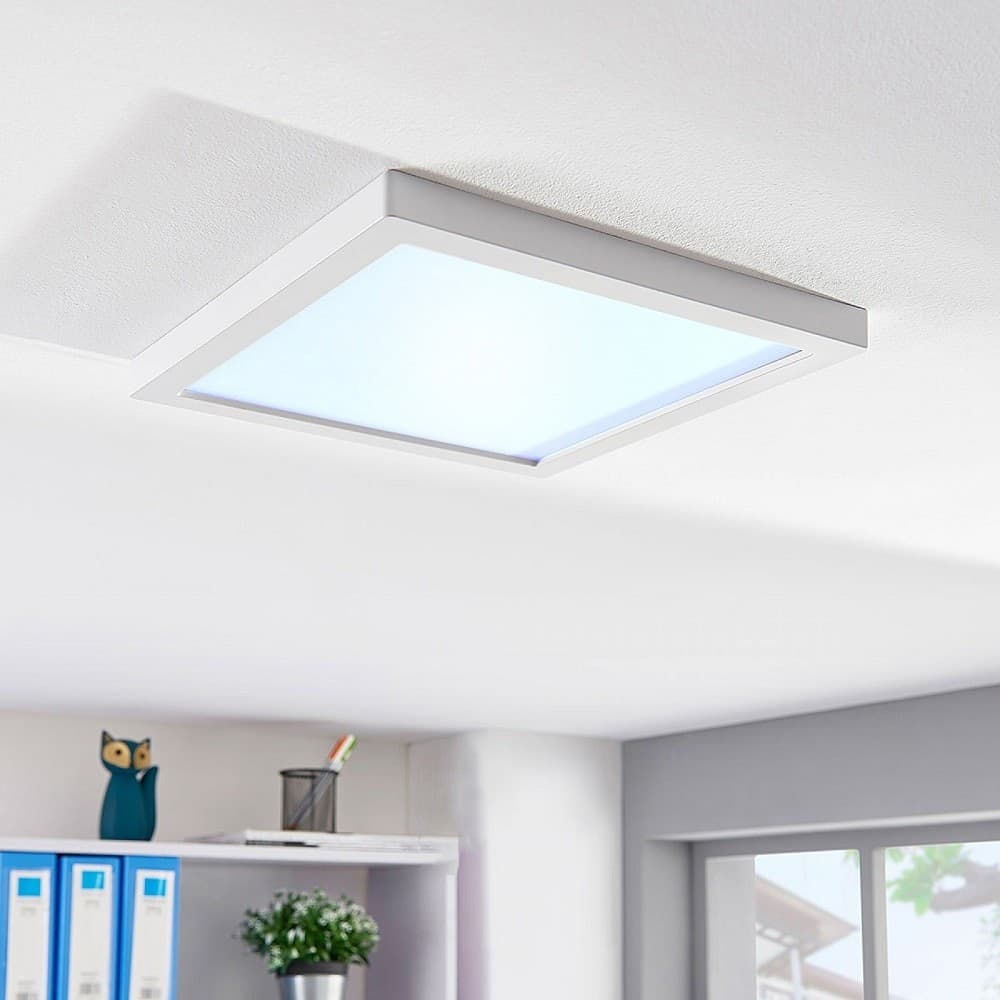 PLAFONIERA LED 94W LUCE RGB+3000K RGBW 24V CROMOTERAPIA LAMPADA SOFFITTO 62X62CM in Plafoniere Trade Shop italia - Napoli, commercioVirtuoso.it