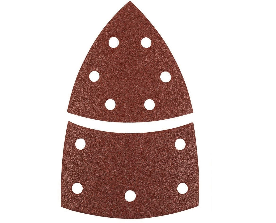 FOGLI CARTA ABRASIVA TRIANGOLARI A DELTA CON VE L CRO FORATI grana 120 da pz.6 in prodotto EuroStore07 - Alatri, commercioVirtuoso.it