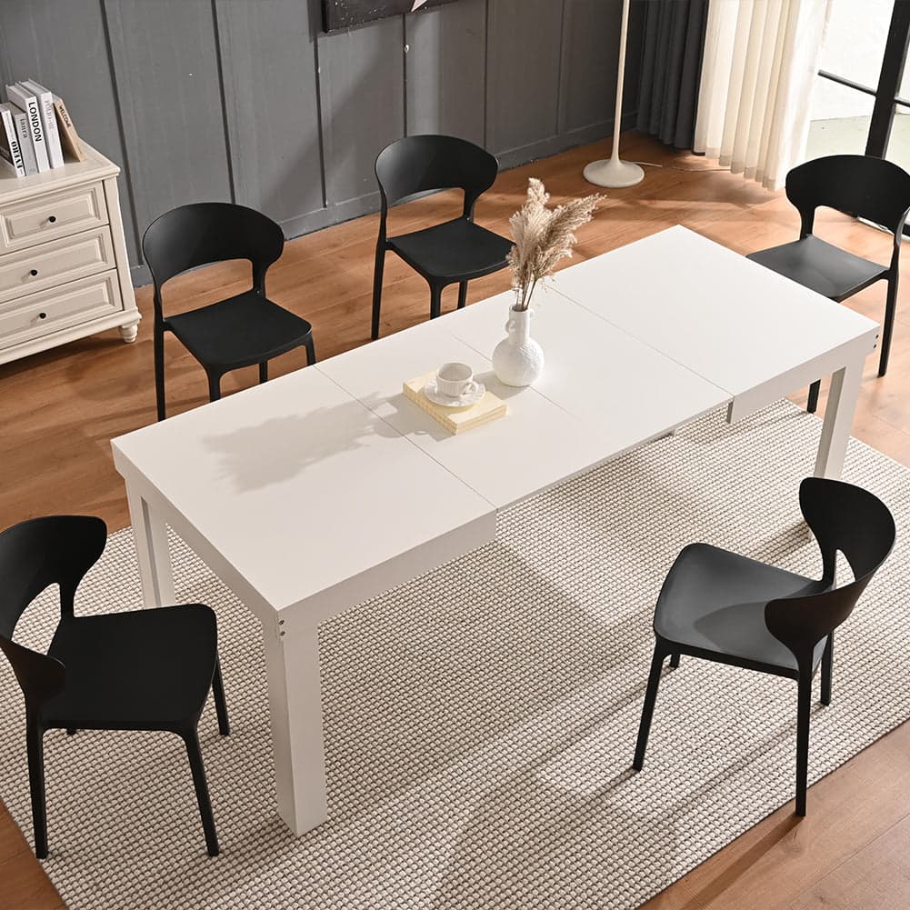 Tavolo da Pranzo Allungabile Fino a 6 Posti 120-200cm Bianco Cucina Estensibile in Tavoli da sala da pranzo Esplodia - Napoli, commercioVirtuoso.it
