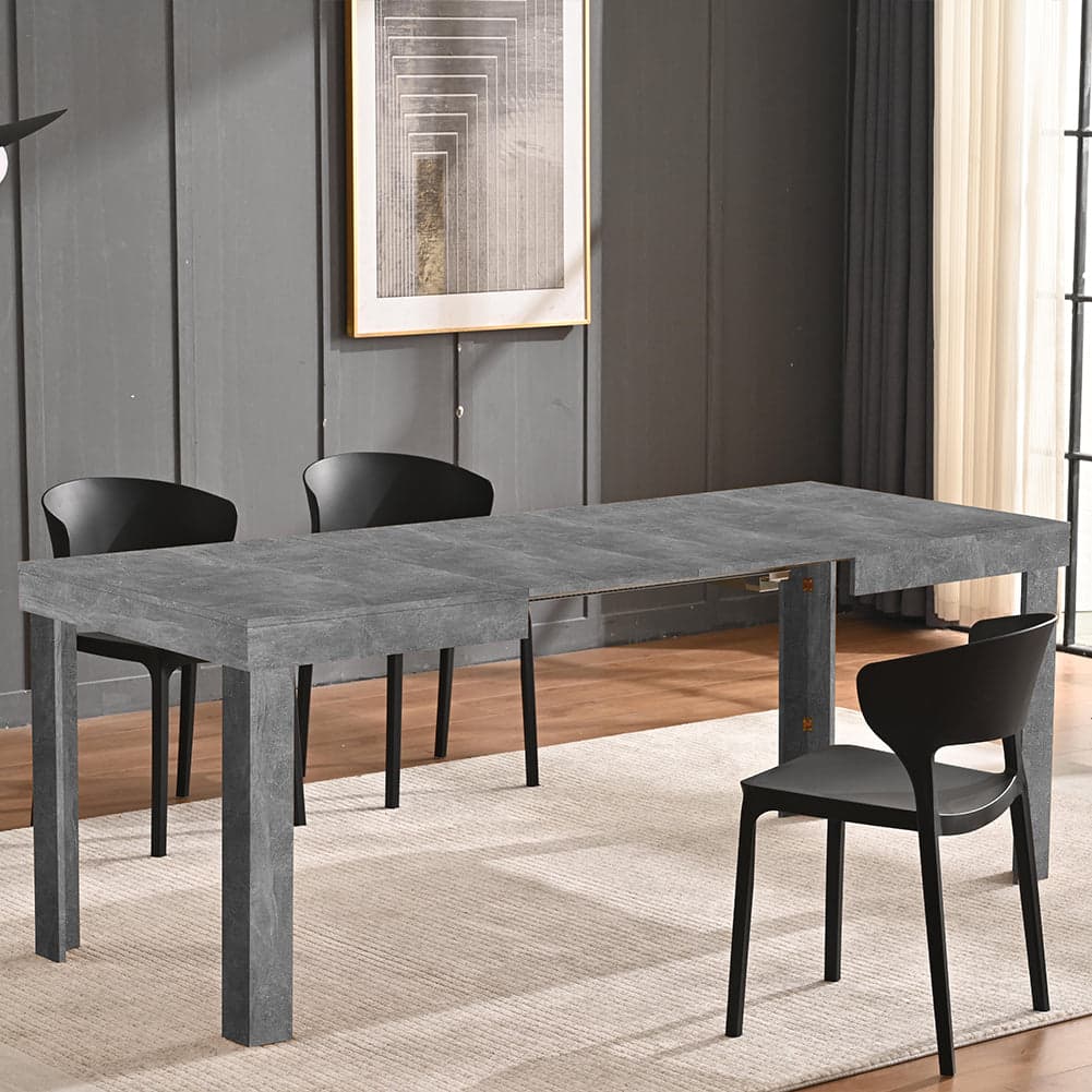 Tavolo da Pranzo Allungabile Fino 6 Posti 120-200cm Cemento Cucina Estensibile in Console e tavoli da divano Esplodia - Napoli, commercioVirtuoso.it