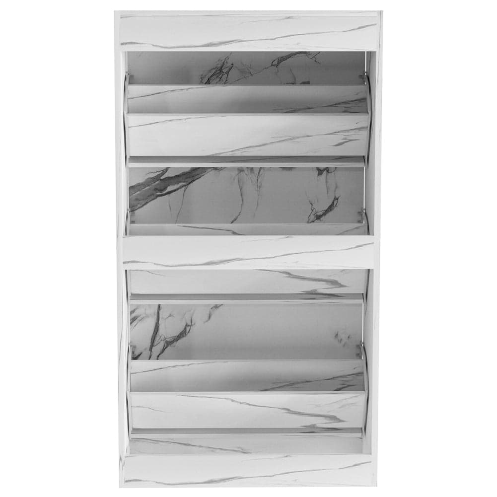 Scarpiera 3 Ante Ripiani Doppia Profondità Porta Scarpe Bianco Marmo 63x24x115cm in Scarpiere Esplodia - Napoli, commercioVirtuoso.it