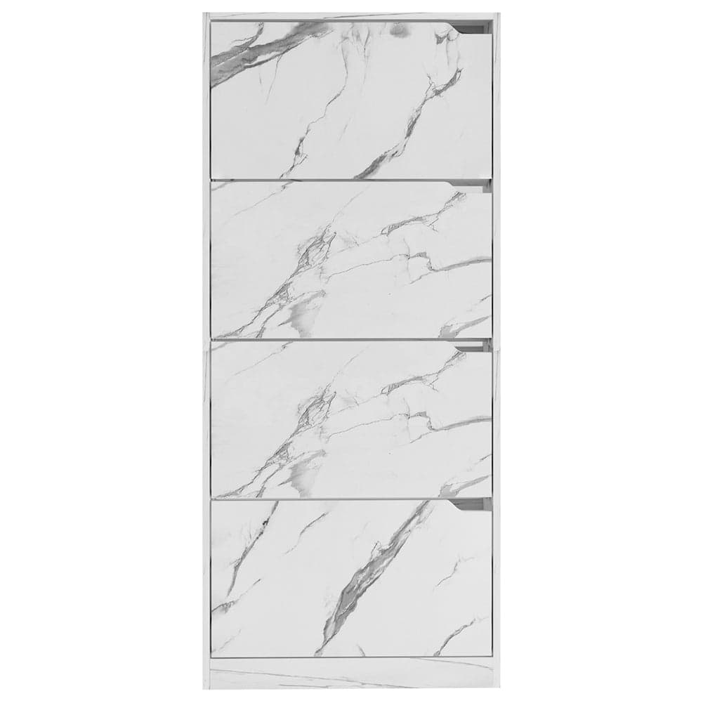 Scarpiera 4 Ante Ripiani Doppia Profondità Portascarpe Bianco Marmo 63x24x150 cm in Scaffali portascarpe Esplodia - Napoli, commercioVirtuoso.it