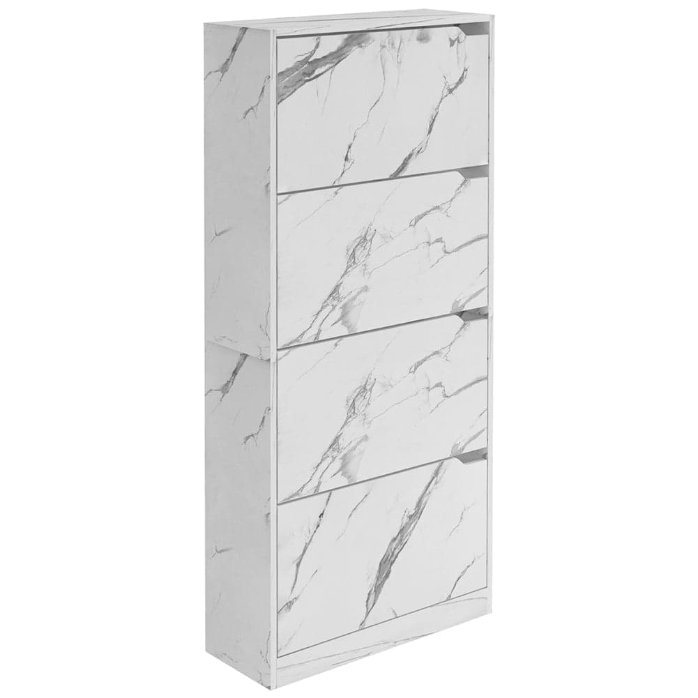 Scarpiera 4 Ante Ripiani Doppia Profondità Portascarpe Bianco Marmo 63x24x150 cm in Scaffali portascarpe Esplodia - Napoli, commercioVirtuoso.it