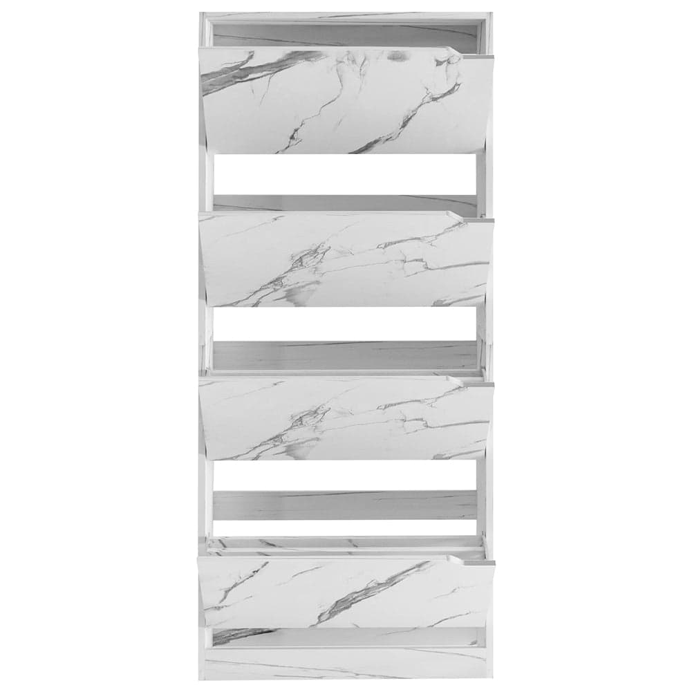 Scarpiera 4 Ante Ripiani Doppia Profondità Portascarpe Bianco Marmo 63x24x150 cm in Scaffali portascarpe Esplodia - Napoli, commercioVirtuoso.it