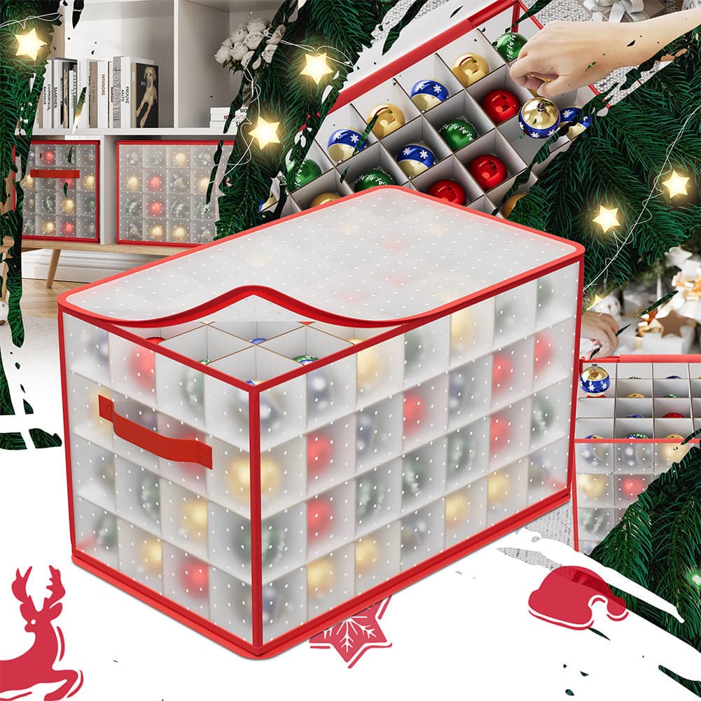 Scatola Decorazioni Natalizie Organizer Addobbi Natalizi Capacità 112 Palline in Palle e palline Esplodia - Napoli, commercioVirtuoso.it