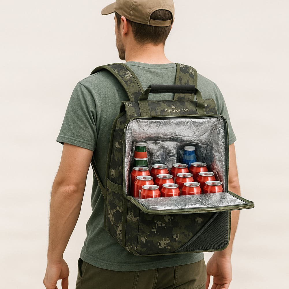 Zaino Borsa Frigo 18L Verde Militare per Campeggio Mare Picnic Trekking Multiuso in Frigoriferi Esplodia - Napoli, commercioVirtuoso.it