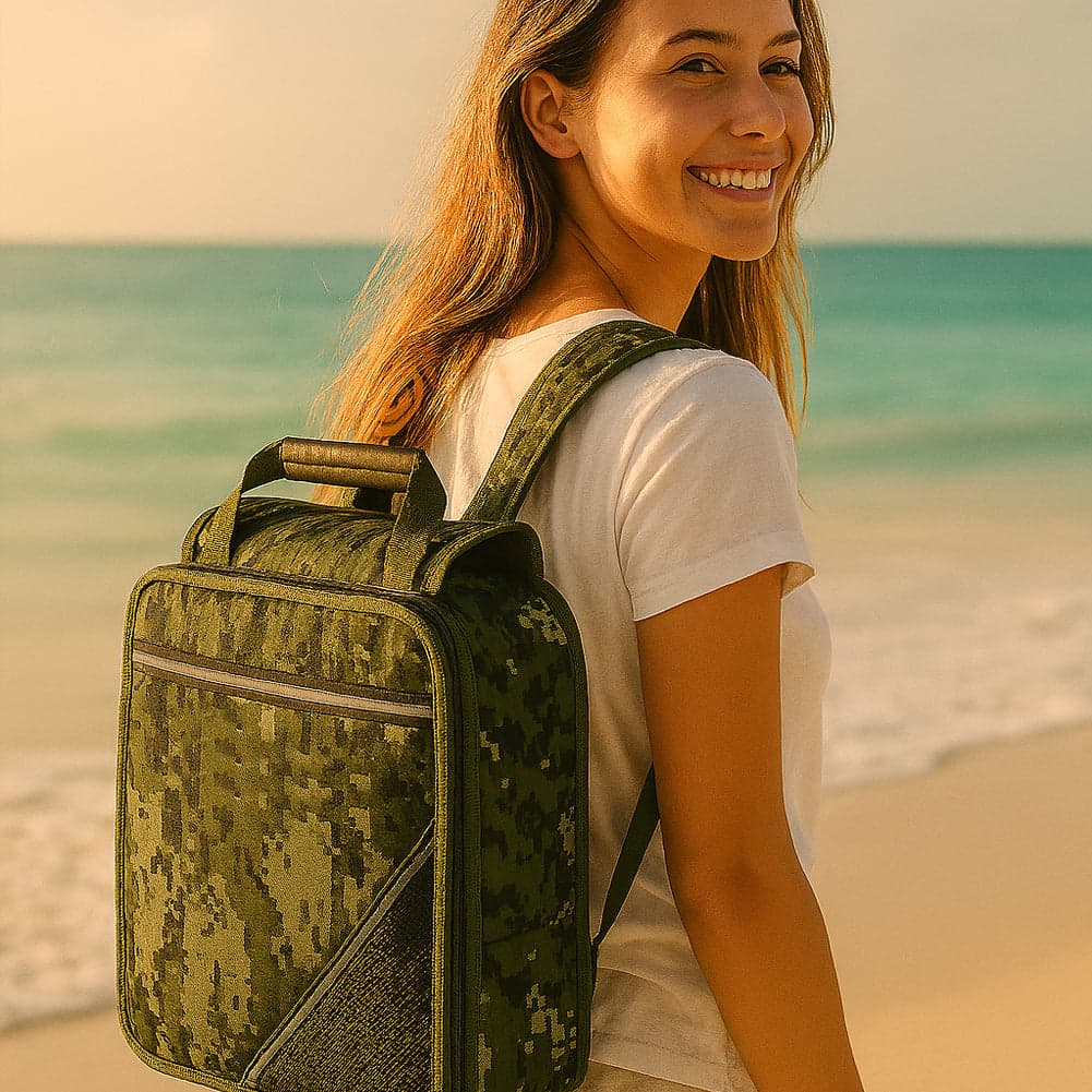 Zaino Borsa Frigo 18L Verde Militare per Campeggio Mare Picnic Trekking Multiuso in Frigoriferi Esplodia - Napoli, commercioVirtuoso.it