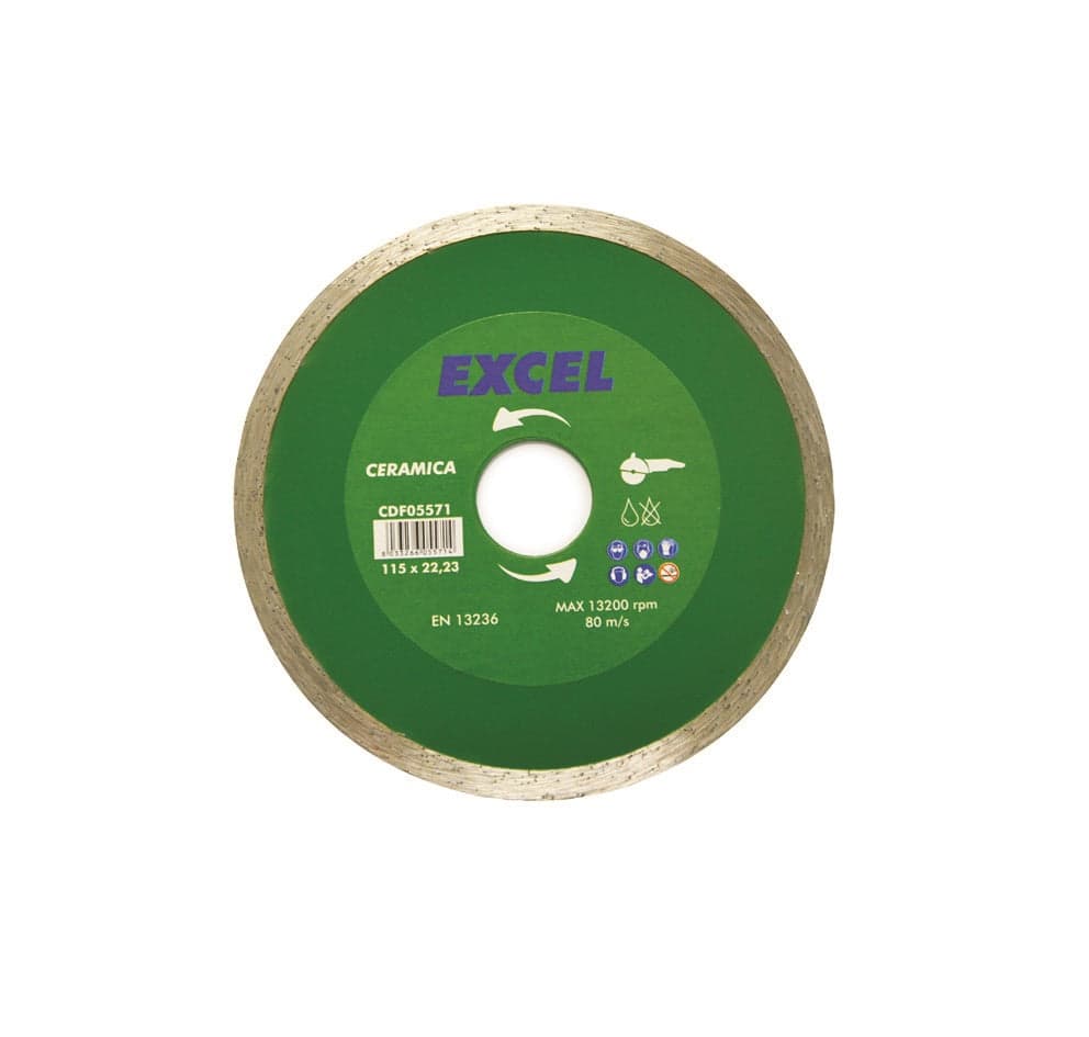 Disco Diamantati Per Ceramica Ø Mm.115 Smerigliatrice -CORONA LISCIA Ferr 95204 in prodotto EuroStore07 - Alatri, commercioVirtuoso.it