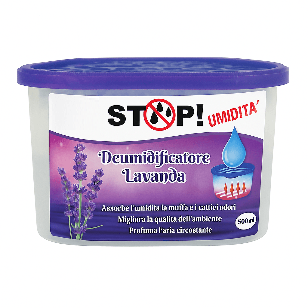 6pz Deumidificatore Casa Portatile 500ml contro Muffa Assorbi Umidità Lavanda in Deumidificatori Danyx - Casoria, commercioVirtuoso.it