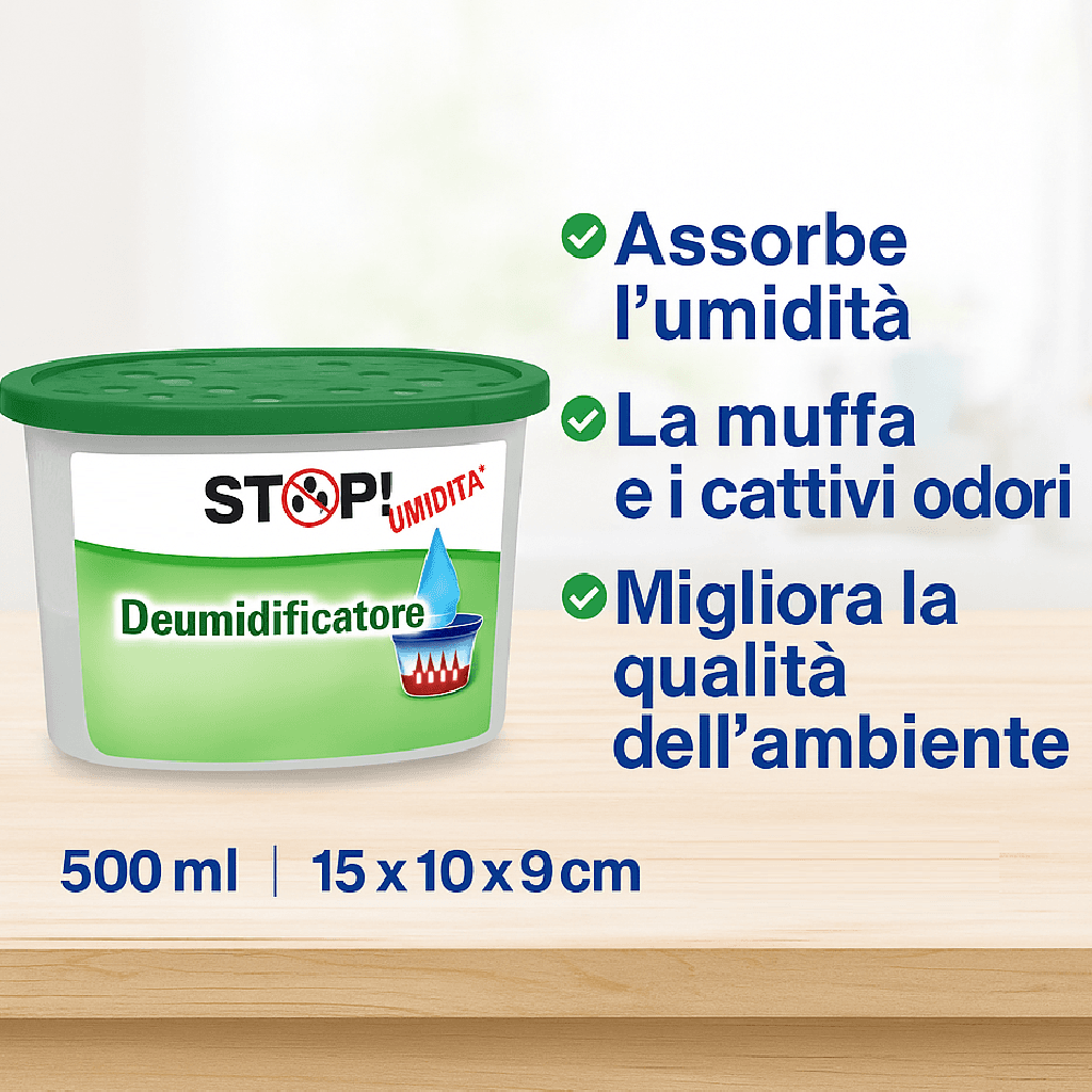 6pz Deumidificatore Casa Portatile 500ml contro Muffa Assorbi Umidità Gelsomino in Deumidificatori Danyx - Casoria, commercioVirtuoso.it