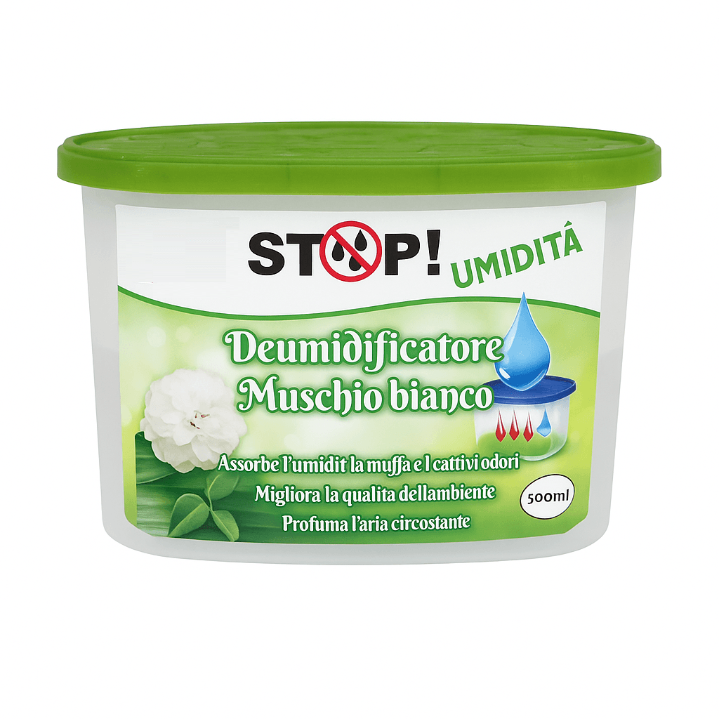 6pz Deumidificatore Casa Portatile 500ml contro Muffa Assorbi Umidità Muschio Bianco in Deumidificatori Danyx - Casoria, commercioVirtuoso.it