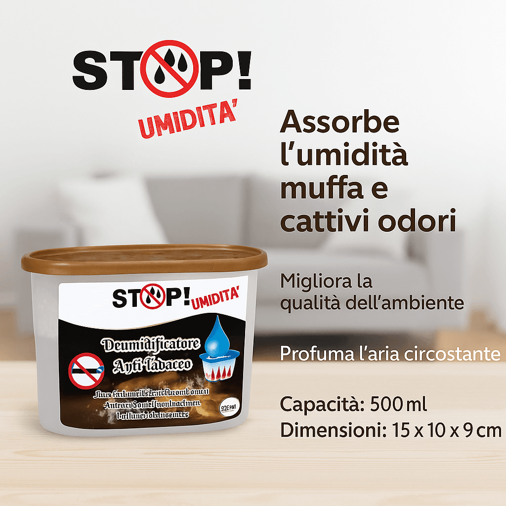 6pz Deumidificatore Casa Portatile 500ml contro Muffa Assorbi Umidità Antitabacco in Deumidificatori Danyx - Casoria, commercioVirtuoso.it