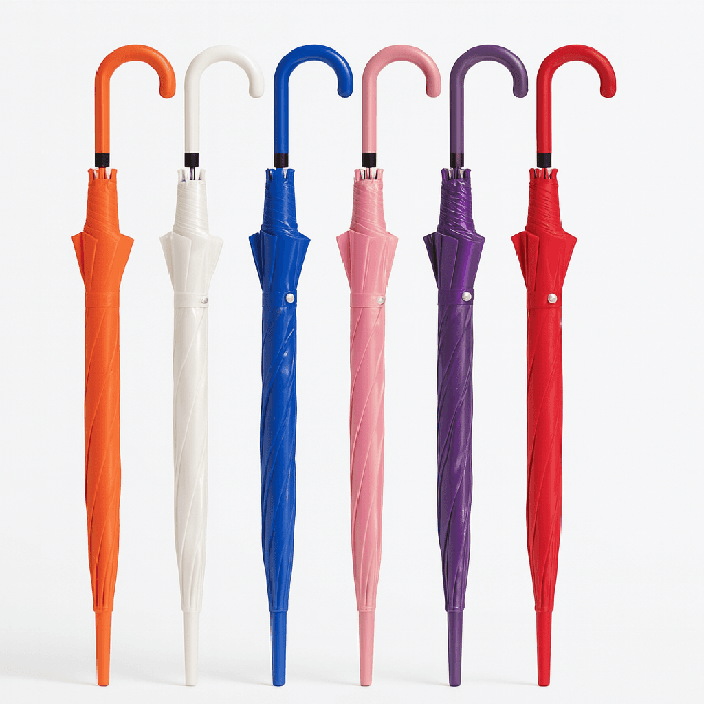 Kit 4 Ombrelli Trasparenti Automatici PVC Antivento Manico Curvo 8 Stecche Fibra di Vetro in Ombrelli pieghevoli Danyx - Casoria, commercioVirtuoso.it