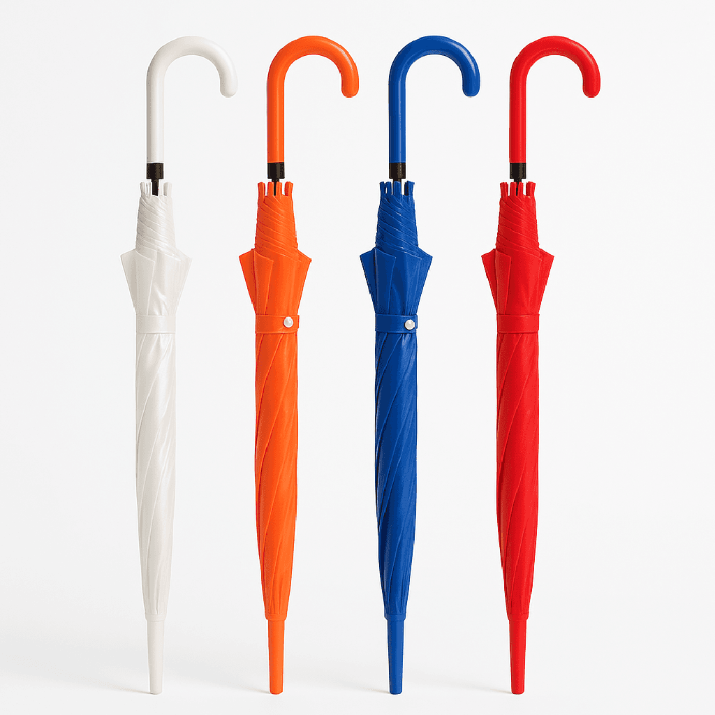 Kit 4 Ombrelli Trasparenti Automatici PVC Antivento Manico Curvo 8 Stecche Fibra di Vetro in Ombrelli pieghevoli Danyx - Casoria, commercioVirtuoso.it