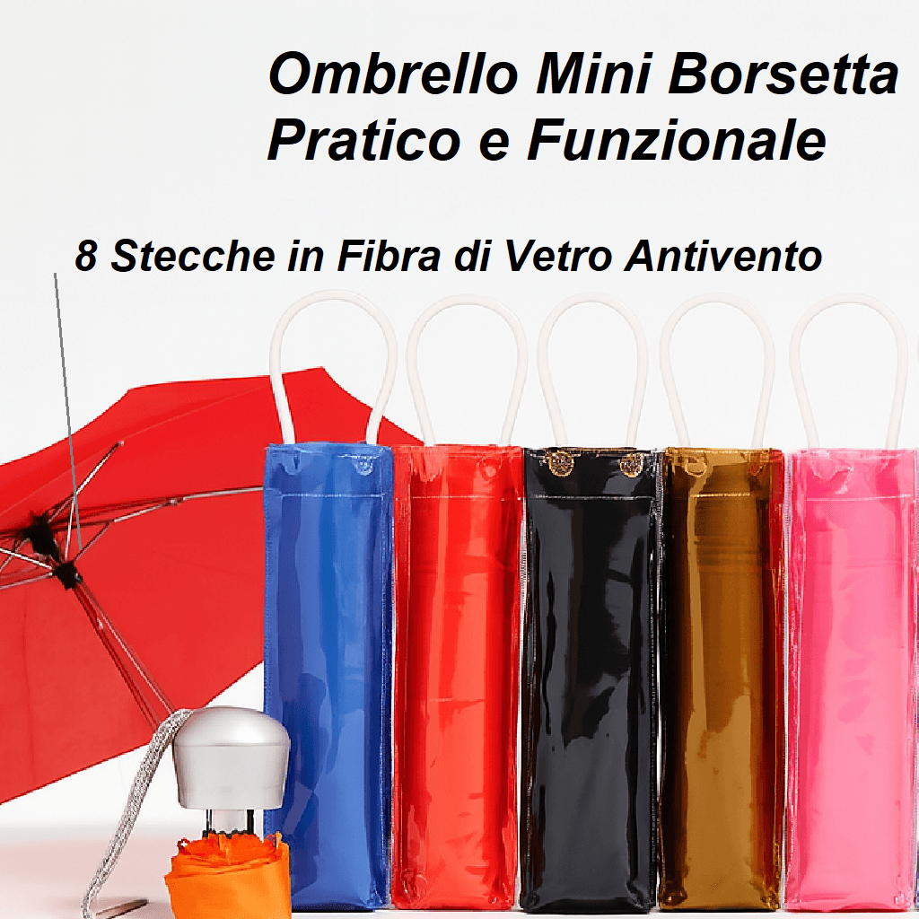 kit 3 Ombrelli Antivento Mini Uomo Donna Salvaspazio 8Stecche in Fibra con Borsetta in Ombrelli pieghevoli Danyx - Casoria, commercioVirtuoso.it