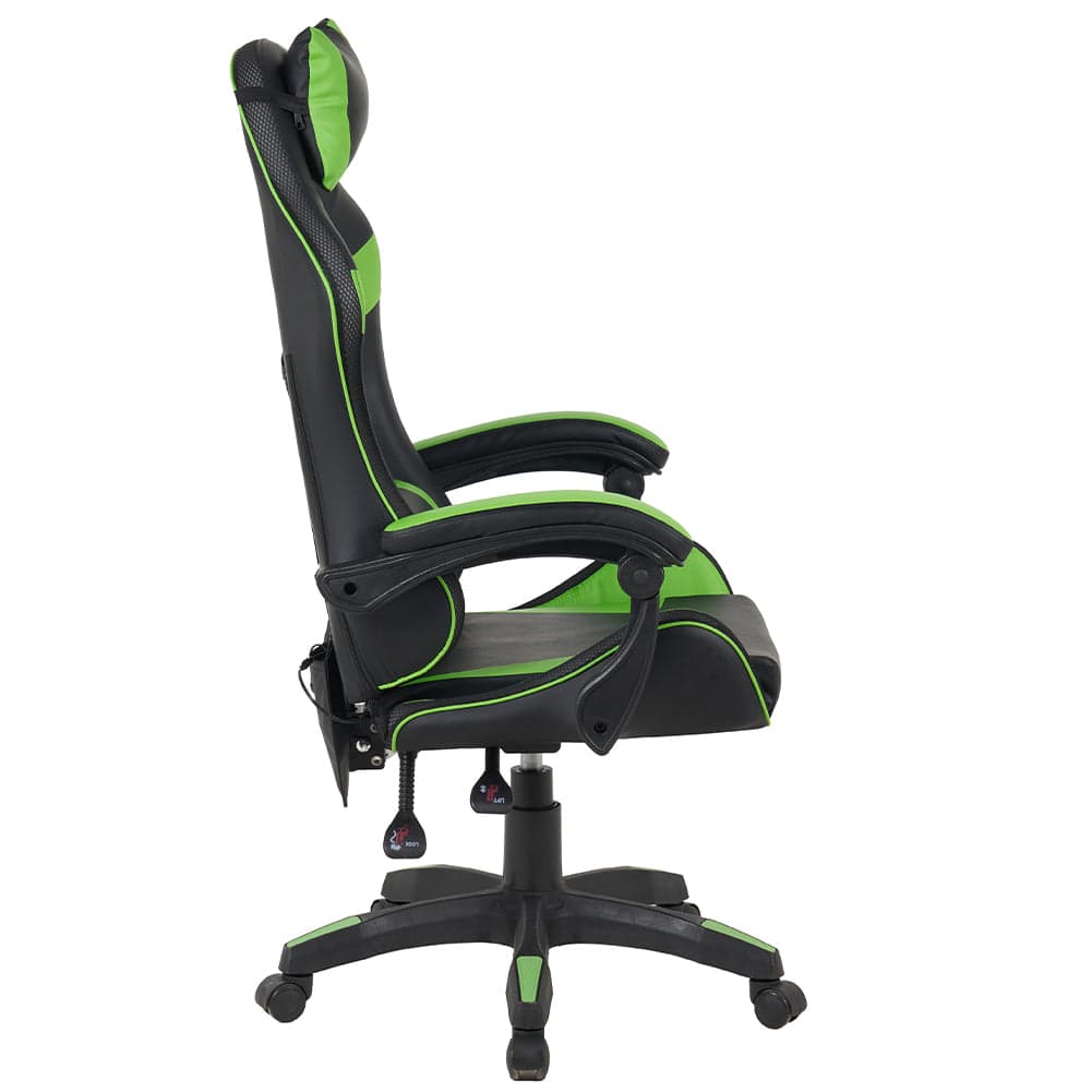 Sedia Gaming da Scrivania Verde e Nera con Led RGB Altezza Regolabile 106-116cm in Sedie Gaming Esplodia - Napoli, commercioVirtuoso.it