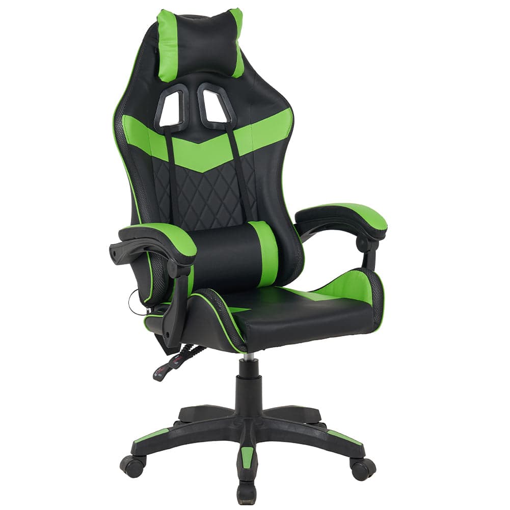 Sedia Gaming da Scrivania Verde e Nera con Led RGB Altezza Regolabile 106-116cm in Sedie Gaming Esplodia - Napoli, commercioVirtuoso.it